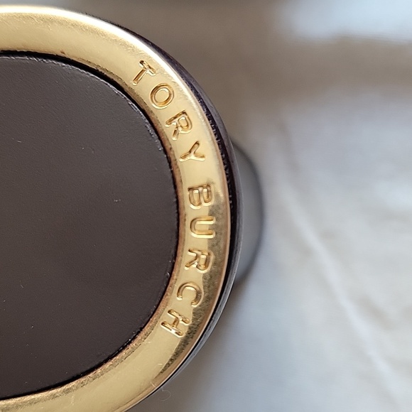 New Tory Burch Artisana Knot Heeled Mule Sandal 45mm Cream Sz US 9 - Picture 4 of 7